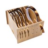 Copper Foil Tape Dispenser with Adjustable Dividers Wooden Stained Glass