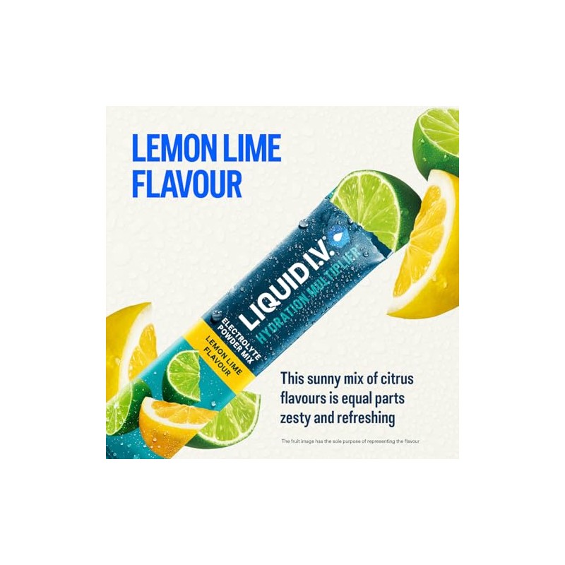 Liquid I.V. Hydration Sachets | Lemon Lime | Electrolyte Powder