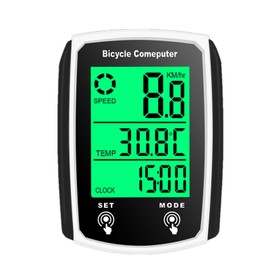Cycling Computer | Waterproof Cycling Odometer and Speedometer Wired - Portable 19 Functions Outdoor Cycling Mileage Tracker, Auto Wake-Up