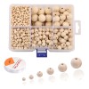 Cuentas De Madera Para Manualidades, 1106 Uds HS TRADING,Bolas de