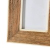 Creative Co-Op Hand-Carved Mango Wood Photo Frame with Bone Border