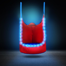 Upgraded Kids Pod Swing Chair,Child Hanging Hammock Chair,900D Oxford Cloth Pod Swing Seat for Indoor and Outdoor with All Accessories