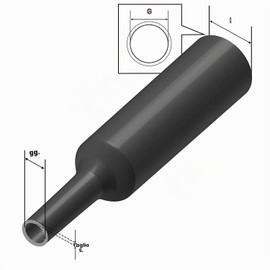 ISOLATECH tubo termorestringente al metro bianco senza adesivo Ø 5mm 1 metro 2:1 set poliolefina l'isolamento dei cavi connessioni saldate non etichettato resistente ai raggi UV (Ø5mm 1 metro)