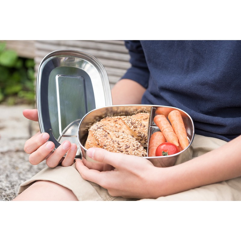 Brotzeit Duo Lunch Box with Stainless Steel Dividers 100% BPA