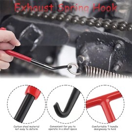 1 Piece Spring Puller Tool, Red, Hardened Steel, Motorcycle Tool, Spring