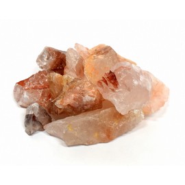 HQRP Red Hematoid Fire Quartz Rough Natural Sparkling Translucent Gemstone Crystal Mineral Raw Specimens for Cabbing - Madagascar (5PCS)