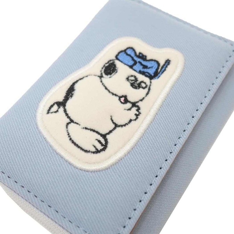 Snoopy Zip Trifold Wallet Blue Appliques Olaf