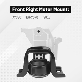 BOMGLING 4PCS Engine Motor Mount Set Compatible with 2013-2019 Nissan Sentra 1.8L Auto Transmission Motor Mount Replace A7382 A7376 A4360 A4374 9818 9699 9717 9712
