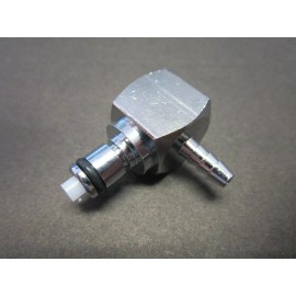 Colder Products 1/4" Coupling x 1/8" Barbed Chrome Plated Brass Elbow Insert