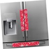 jojofuny 3pcs Christmas Handle Wrap Cloth for Refrigerator Door Snowflake