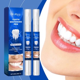 Oralhoe Teeth Brightening Pen Remove Stains Clean Teeth Fresh Breath Teeth Brightening Teeth Oral Care Whitening Cleanser Cleansing teeth  whitening white  pen