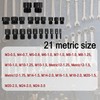 findmall 44 PCS Nut and Bolt Gauges - 23 Inch