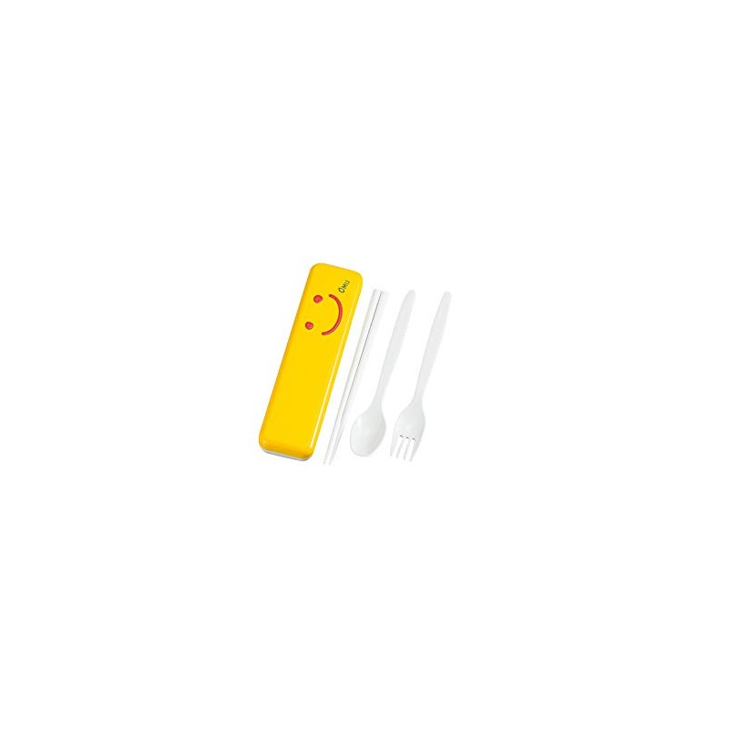 Tatsumiya Cutlery Trio Set, Chippu (Yellow), OMU SMILE, Made in