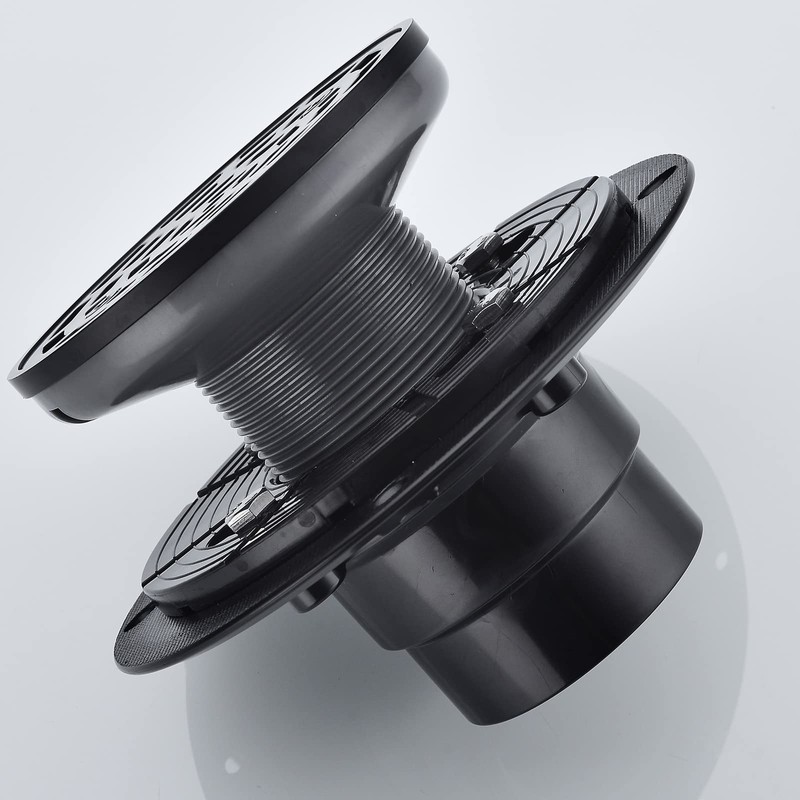 RANDOM Round Shower Drain Kit with Adjustable Base Flange,4 Inch