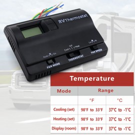 83303862 Digital Thermostat， Rv Thermostat Heat/Cool T-Stat Wall Compatible with Coleman 83303362 Thermostat