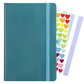 INYEEXUP Calendar 2024 2025 A5 Weekly Planner Hardcover with PU Leather, Pocket Calendar 14 Months (Nov 2024-Dec 2025), Study Planner 2024/25, 1 Week 2 Pages with Pen Loop