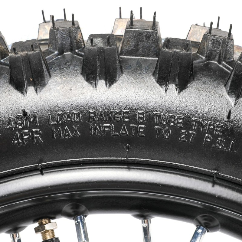 Unbranded 90/100-14'' Rear Wheel Rim Tire Brake Disc Sprocket Set