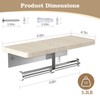SAMAH Marble Double Toilet Paper Holder with Shelf, 304 Stainless