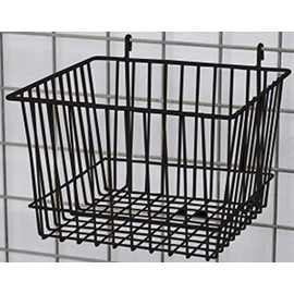 Heavy Duty Gridwall Wire Basket Grid Display Fixture 12"x12" Black Lot of 10 NEW
