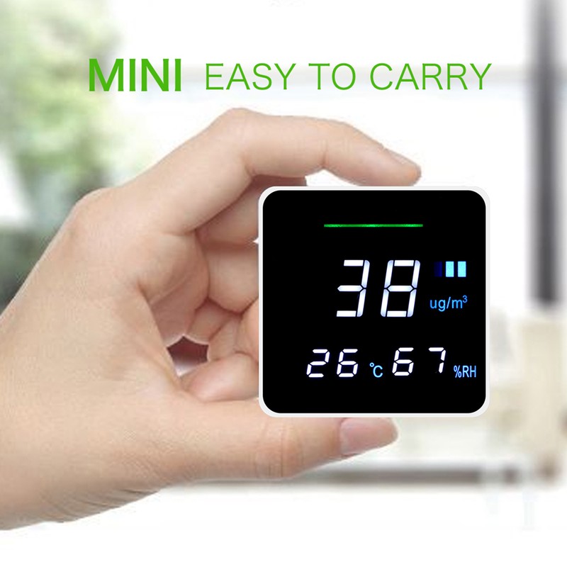 Compact Portable PM2.5 Tester Detector Air Quality Monitor Testing Tool