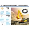 SHINTONES 88 Different Keys Heavy Equipment Key Set Construction Equipment