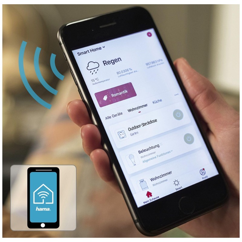 Hama Indoor Alarm Siren with WiFi and App (Alarm System