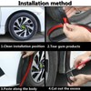 Universal Car Rubber Mudguard, 1PC Rubber Wheel Car Mudguard Wide