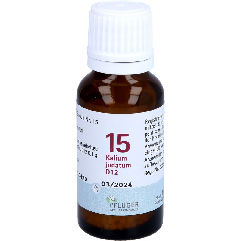 BIOCHEMIE Pflüger 15 Potassium Iodate D 12 Globules 15 g