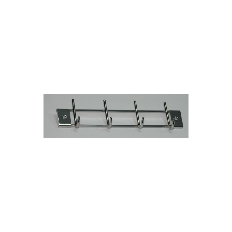 High Quality clothes hook, coathook with 4 hooks, shiny chrome
