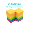 (24 Pack) Sticky Notes 2x2 in（50X50mm）,6 Colors Post Self Stick