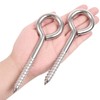 8Pcs 6 Inch Heavy Duty Screw Eyes Hooks, 304 Stainless