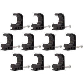 SharkBite 1/2 Inch Single Nail Half Clamp, J Hooks, Pack of 10, PEX Pipe, CTS, 23220
