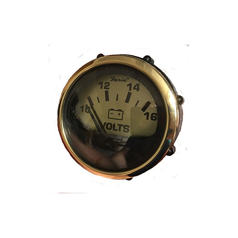 Faria Spun Gold Volt Meter