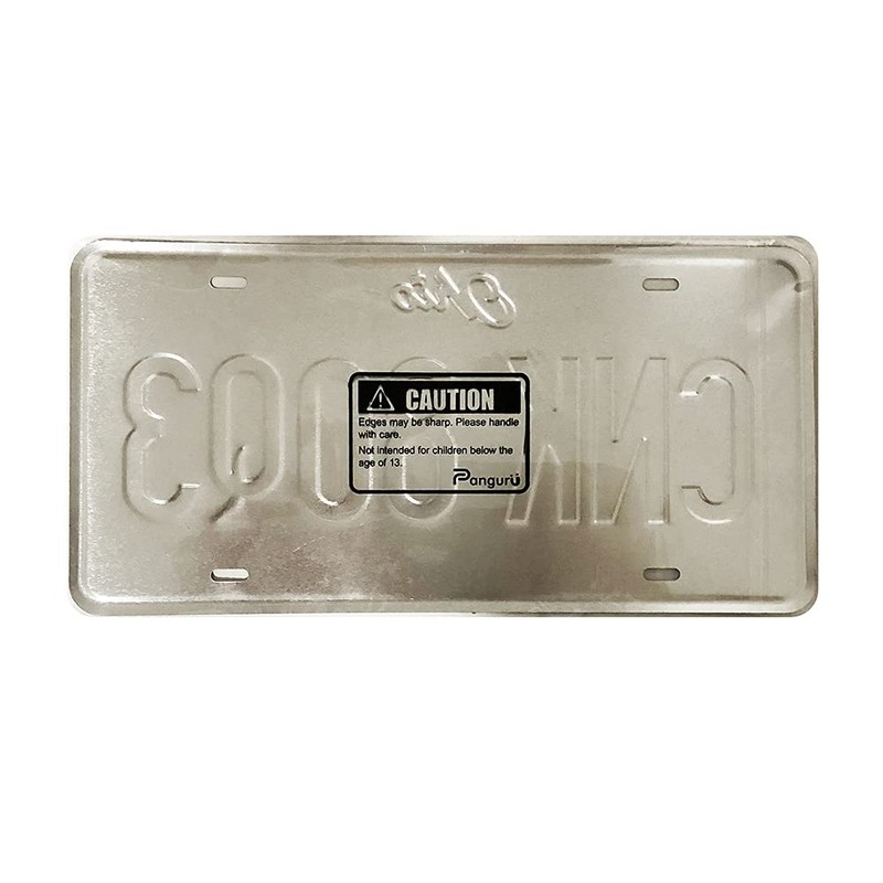Panguru 2 Pieces Prop License Plates from Supernatural, Metal Stamped