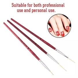 Allsor Pincel Delineador De Uñas Para Bricolaje, Brochas Para Decor