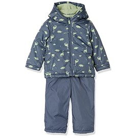 Simple Joys by Carter's Baby Water-Resistant Snowsuit Set-Hooded Winter Jacket, Dino, 4