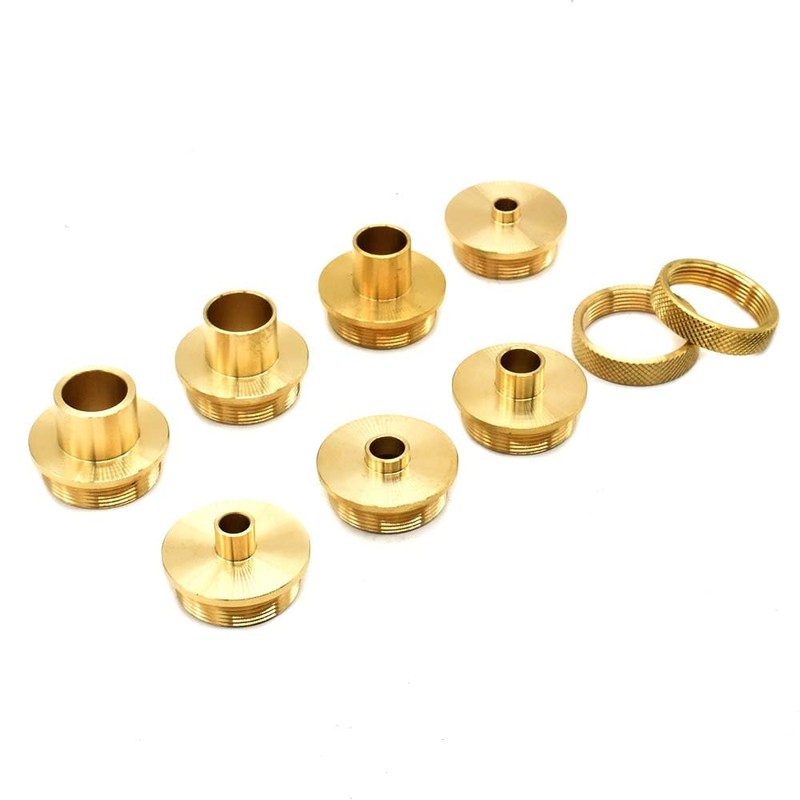 Big Horn 19604 Brass Router Bushing Set, 9-Piece
