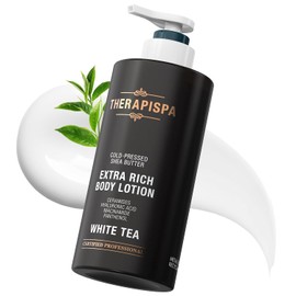 Crema corporal extra rica de hidratación profunda y reparación con ceramidas, ácido hialurónico, niacinamida (B3), pantenol (B5) y manteca de karité para pieles secas (té blanco, 17.0 fl oz, paquete