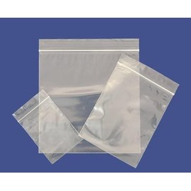 25 11" x 16" LargePlastic Grip Seal Bags | Clear Transparent Poly Ziplock Bags | Multi-purpose Food Safe
