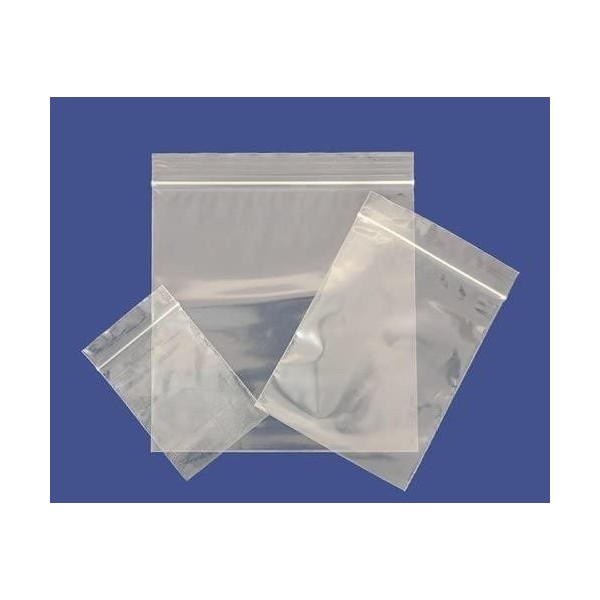 25 11" x 16" LargePlastic Grip Seal Bags | Clear