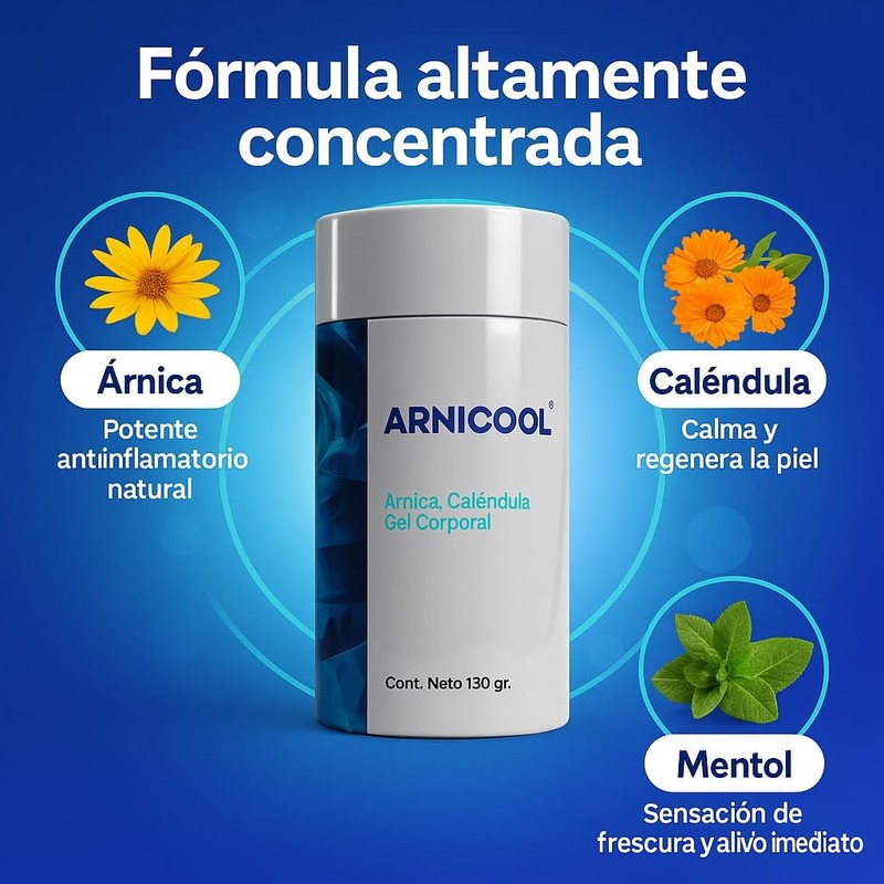 Gel de Árnica con Caléndula y Mentol Efecto Frío para