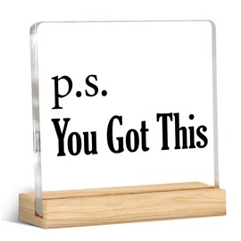 You Got This Gifts for Women Men, Motivational Desk Sign You Got This Acrylic Desk Decorative Sign Positive Home Office Decor