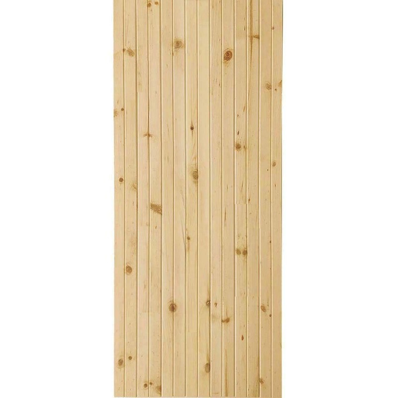 K-Bar Solid Pine Core Unfinished Interior Barn Door Slab DIY