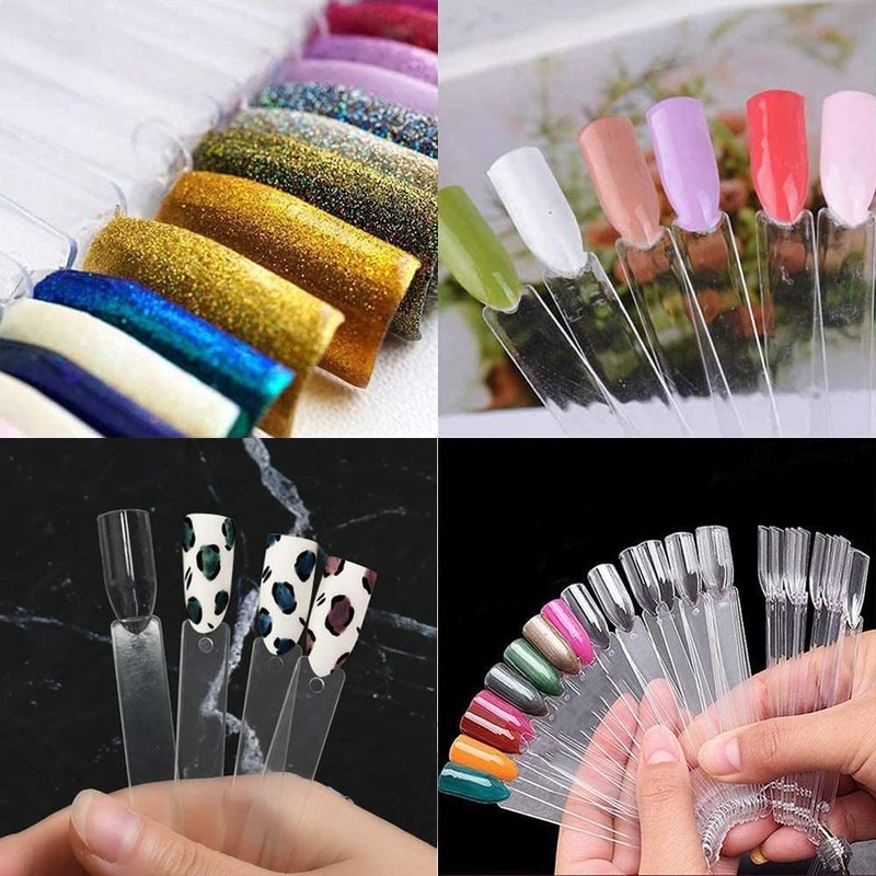 200 Pieces Nail Color Chart, BetterJonny Clear Maniver Nail Color