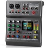 Professional Audio Mixer, Sound Board with 4 Channel Mixer USB