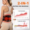 Graphene-Infused Cordless Heating Pad with Massager for Back, 5000mAh Rechargeable