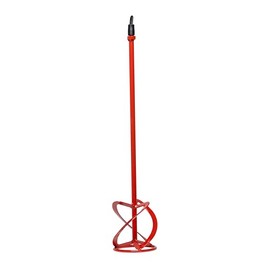 RUBI Mortar Mixer Paddle M14 Thread - 3 Helix M-100-R 3H Head for Cement, Mortar, and Grout Mixing, Durable Low-Vibration Design, Universal Compatibility