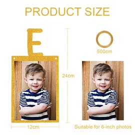 Cadimus Gold 18th Birthday Photo Garland, Finally Age 18, Photo Banner 18th Birthday, Decoration 18th Birthday, Finally Legal Age Garland, for Photos from 1 to 18 Years