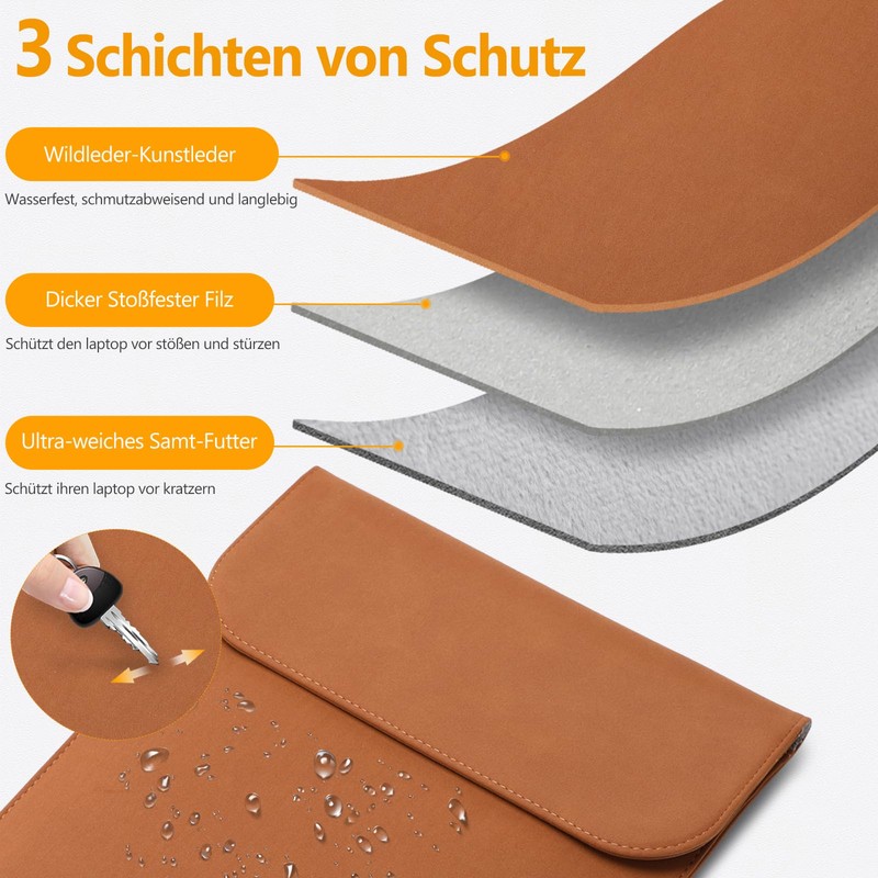 HYZUO 15 Inch Laptop Sleeve Bag for MacBook Air 15