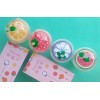 KH Vaso Popote Hermético Acrílico Frutas Naranja Niños Regalos